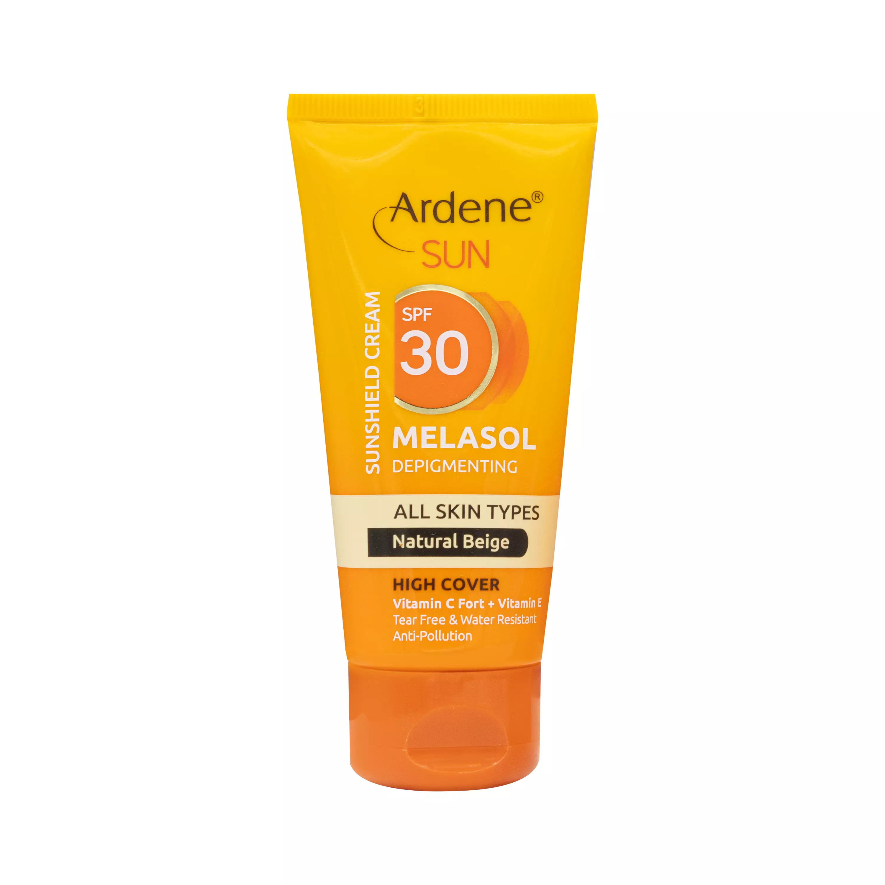 کرم ضد آفتاب SPF30 ضد لک انواع پوست رنگی بژ طبیعی آردن سان